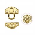 Uxcell Box Latch Retro Style Small Size Golden Decorative Hasp Jewelry Cases Catch W Screws 4 Pcs