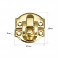 Uxcell Box Latch Retro Style Small Size Golden Decorative Hasp Jewelry Cases Catch W Screws 4 Pcs