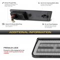 Vipmotoz Amber Led Strip Side Marker Light Front Fender Parking Lamp For 2008-2014 Compatible With Dodge Challenger Chrome