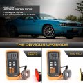 Amber Led Strip Side Marker Light Front Fender Parking Lamp For 2008-2014 Dodge Challenger Chrome Housing Clear Lens 2-piece