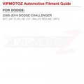 Vipmotoz Amber Led Strip Side Marker Light Front Fender Parking Lamp For 2008-2014 Compatible With Dodge Challenger Chrome