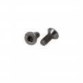 Uxcell M2x5mm Black Nickle Plated Grade 10 9 Flat Head Hex Socket Cap Screw Bolt 50pcs