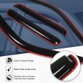 Auto Dynasty Compatible With Ford Super Duty Crew Cab 4pcs In-channel Window Visor Deflector Rain Guard