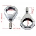 Httmt Turn Signal Indicator Relocation 39mm Fork Clamp Mount Compatible With H-d Cruise Chopper