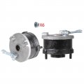 Tdpro Front Drum Brake Hub 3 Stud With Steering Knuckle Spindle For Atv Quad 110cc 125cc 150cc 4-wheelers Go Kart Bike