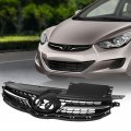 Front Upper Bumper Grill Grille Assembly For Hyundai Elantra 2011 2012 2013 3fgt15