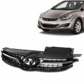G-plus Front Upper Bumper Grill Grille Assembly Compatible With Hyundai Elantra 2011 2012 2013 3fgt15