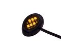 Led Modules Round Black Amber 