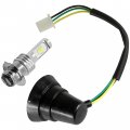 Caltric Left And Right Headlight Socket Cord Led Bulb Compatible With Yamaha Ytm350fx 4x4 1995-1999