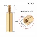 Uxcell M2 5x20mm 6mm Male-female Brass Hex Pcb Motherboard Spacer Standoff For Fpv Drone Quadcopter Computer Circuit Board