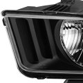 Auto Dynasty Black Housing Clear Corner Headlight Head Lamps Tool Kit Compatible With Ford Mustang 05-09