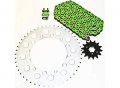 Kawasaki Klx300 Klx 300 Green Chain And Sprocket 13 49 110l