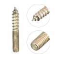 Uxcell M5x35mm Hanger Bolts 12pcs Double Ended Thread Dowel Screws For Wood Furniture Connecting