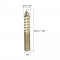 Uxcell M5x35mm Hanger Bolts 12pcs Double Ended Thread Dowel Screws For Wood Furniture Connecting