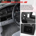 Dash Board Instrument Cluster Bezel Cover Compatible With Ford F150 F250 F350 Super Duty Gas Engine Only Black
