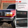 Dash Board Instrument Cluster Bezel Cover Compatible With Ford F150 F250 F350 Super Duty Gas Engine Only Black