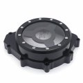 Httmt- Black Clear Cnc See Through Left Engine Stator Cover Crankcase Compatible With Yamah Yzf R1 1998-2003 P N Mt313-052a-bk