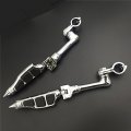Xkh Group Motorcycle Chrome Long Angled Adjustable Peg Mounting Kit Stiletto Shape Footrest Foot Pegs For V-star Roadstar