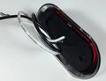 Clear Red Led Surface Mount Clearance Marker With Chrome Rectangle Bezel 3 25 In X 1 75 Kit 18 Pack
