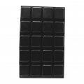 Rubber Bumpers Self Adhesive Large 20 Pack Non Slip Feet For Electronics 1 Inch Square Black Bumper Pads 