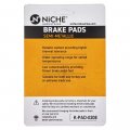 Niche Brake Pad Set For Bmw R1150gs Hp2 R1200r R1200s R1200c R1150r 34117690170 Front Semi-metallic 4 Pack