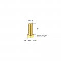 Uxcell Brass Hex Bolts 3 8-16x1 2pcs Fully Thread Grade 4 8 Solid Hexagon Head Bolt Machine Screws For Machinery