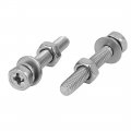 Uxcell M4 X 25mm 304 Stainless Steel Phillips Hex Head Bolts Nuts W Washers 20 Sets