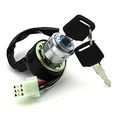 Tc-motor 6 Wire Pin On Lock Off Ignition Key Switch 2 Keys For Kazuma 50cc 70cc 90cc 110cc 125cc Atv Quad 4 Wheeler