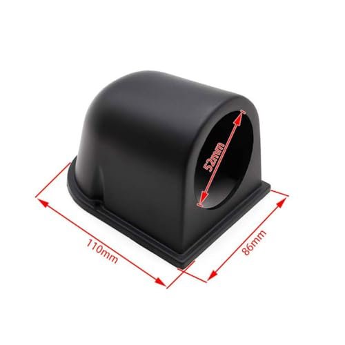 2inch 52mm Universal Single Hole Dash Gauge Pod Car Meter Mount Holder Black Cover Cup 1