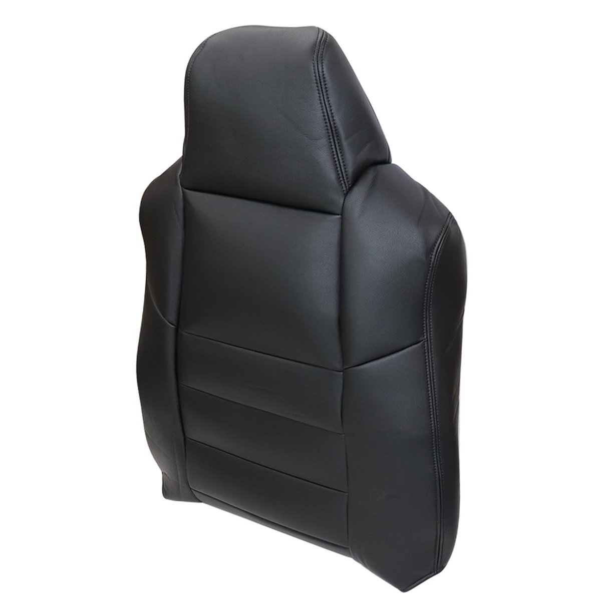 Front Driver Side Back Replacement Seat Cover Microfiber Leather Black Ford F250 F350 F450 F550 2002 2007 Custom Fit For Lariat
