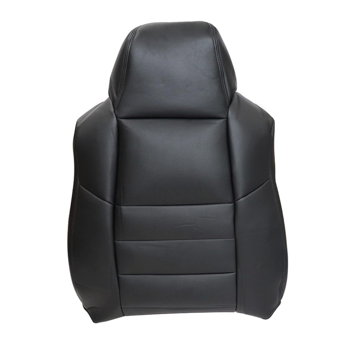 Front Driver Side Back Replacement Seat Cover Microfiber Leather Black Ford F250 F350 F450 F550 2002 2007 Custom Fit For Lariat