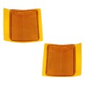 Front Upper Reflectors For Gmc C2500 K2500 1991 To 2000 Driver And Passenger Side Pair Dual Sealed Beam Headlights Gm2551143 