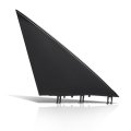 Front Right Side Fender Mirror Triangle Trim Cover For Tesla Model Y 2020-2024 Glossy Black 