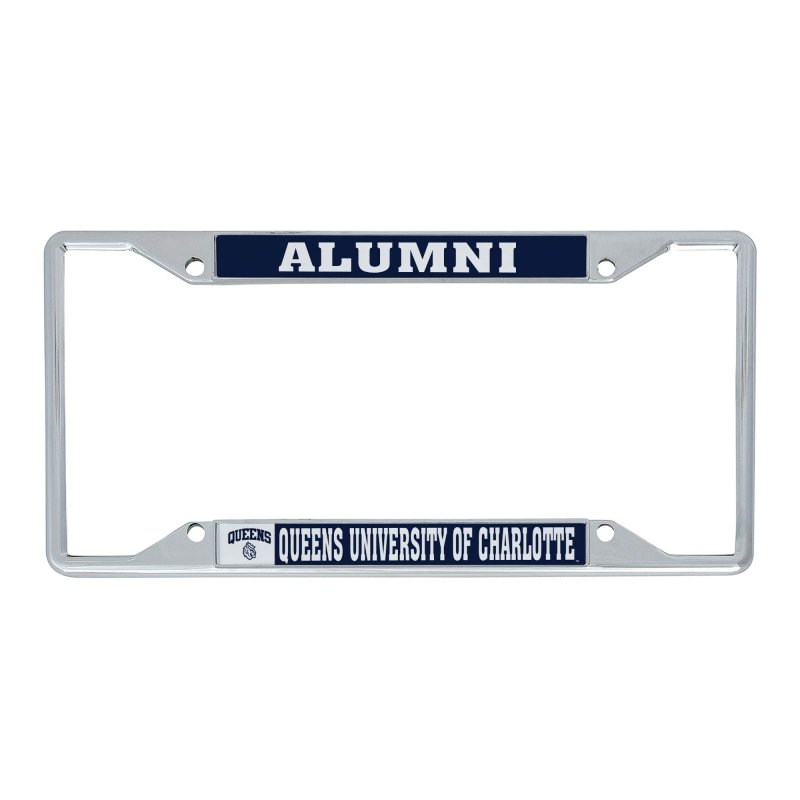Queens University Of Charlotte Royals Metal License Plate Frame Officially Licensed Alumni Car Accessory Standard Size 6 25 In