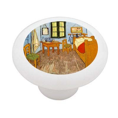 Bedroom By Van Gogh Decorative High Gloss Ceramic Drawer Knob