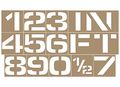 Compliancesigns Plastic Swimming Pool Spa Stencil Kit 4 Inch 