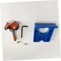 Homsfou 1 Set Hole Locator Puncher Hinge Plug Cutter Woodworking Drill Bit Jigs Tool Positioner Fixture Concealed Barrel