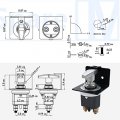 Mayspare Battery Disconnect Switch With Locking Plate 500a Kill 12v-36v Doctor Polarity Negative For Cars Rv Boat-fixed Handle