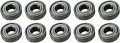 10 Pcs Guide Bearings For Powermatic Pwbs-14cs Bandsaw Stainless Steel Ball Bearing Replacement Parts Metallic Color 