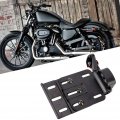 Motorcycle License Plate Frame Fydun Aluminum Alloy Side-mount Holder Bracket With Led Modification Accessory Fits For 883