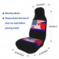 American Cambodia Flag Car Front Seat Covers Set Of 2 Washable Breathable Vehicle Cushion Protector For Sedan Truck Automotive