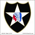 U S Army 2nd Infantry Division Sticker 3-1 4 
