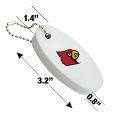 Graphics More University Of Louisville Secondary Logo Floating Keychain Oval Foam Fishing Boat Buoy Key Float