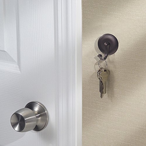Interdesign York Self-adhesive Hook Medium Bronze Set Of 2