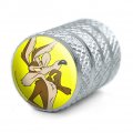 Looney Tunes Wile E Coyote Tire Rim Wheel Aluminum Valve Stem Caps