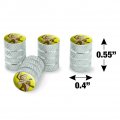 Looney Tunes Wile E Coyote Tire Rim Wheel Aluminum Valve Stem Caps