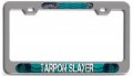 Tarpon Slayer Fishing Ch 3d Metal License Plate Frame Auto Suv Truck Tag Holder O8 