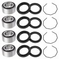 Wheel Hub Bearings Seals Kit Front Rear For Arctic Cat 250 300 400 500