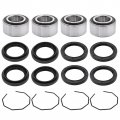 Wheel Hub Bearings Seals Kit Front Rear For Arctic Cat 250 300 400 500