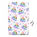 Cute Rainbow Poop Pattern Plastic Wall Decor Toggle Light Switch Plate Cover 